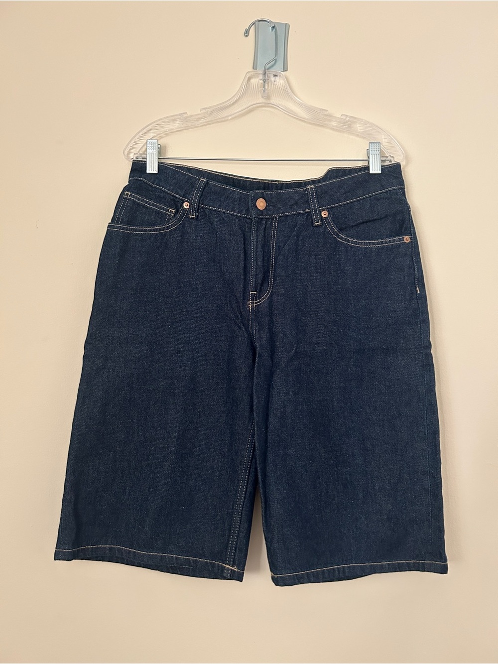 H&M Low Rise Dark Wash Denim Jorts